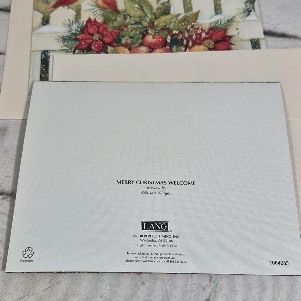 Assorted Christmas Cards Lot Of 6 In 3 Styles All New With Envelopes